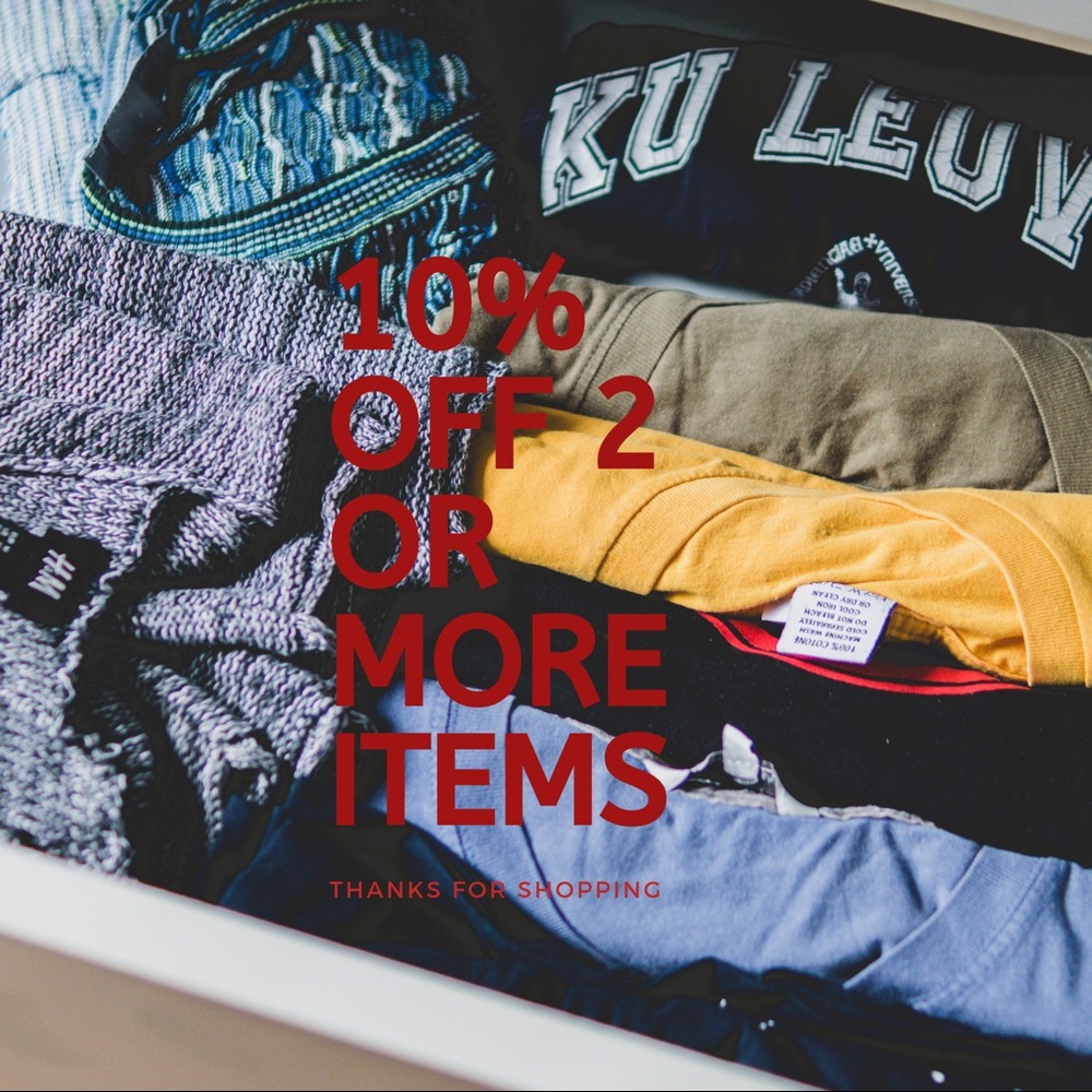 ‼️ 10% OFF 2 OR MORE ITEMS ‼️